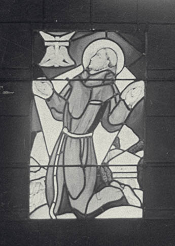 Verrière figurée : Saint François d'Assise