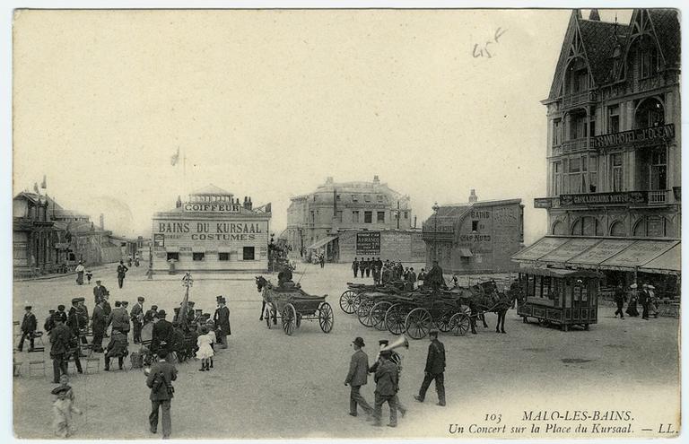 Bains du Kursaal ; restaurant St Jean ; bains du Cap Nord ; café Lechaine Metsu ; Grand Hôtel de l'Océan