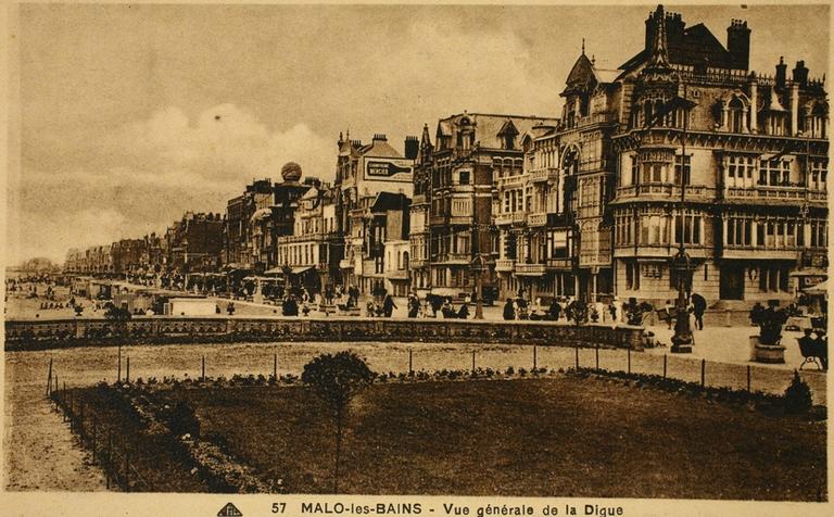 Digue-promenade et villas du front de mer