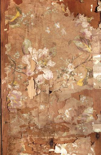 Premier étage, chambre à coucher, Papier peint