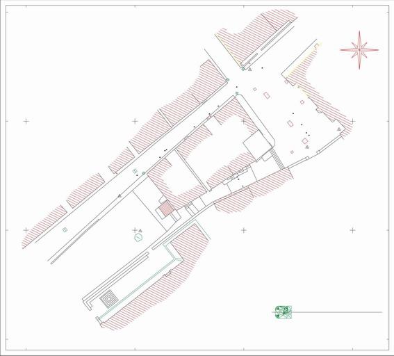 Levée photogramétrique du clocher, Extrait cadastral