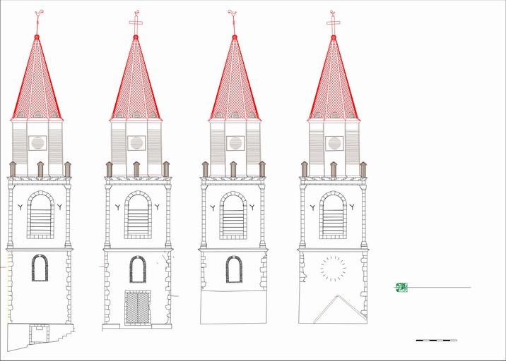 Clocher de la cathédrale Notre-Dame de Guadeloupe anciennement église paroissiale Saint-François