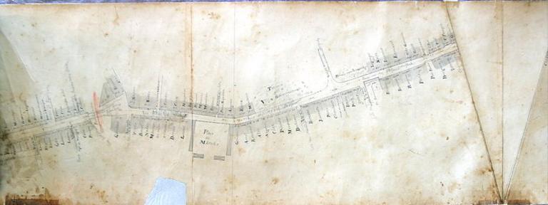 Extrait du relevé des parcelles de la grand-rue