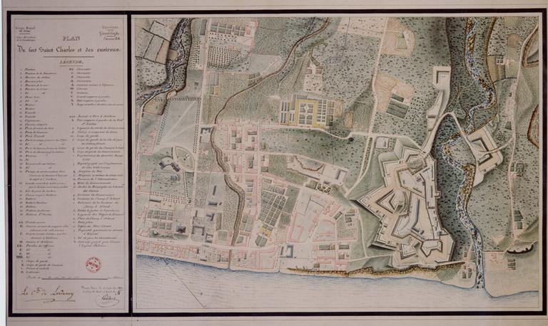 Plan du fort Saint-Charles et des ses environs