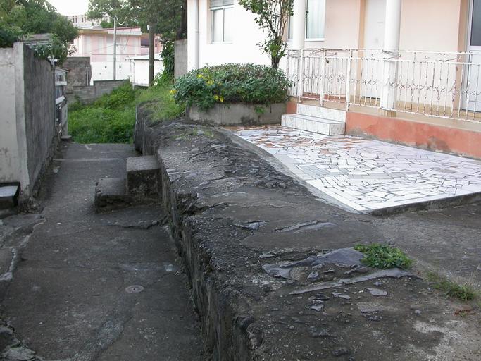 Portion de de l'aqueduc couvert, longeant la rue de l'Aqueduc