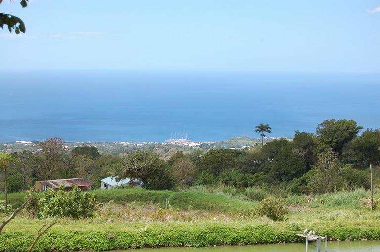 La rade de Basse-Terre prise depuis l'habitation Dain à Dugommier