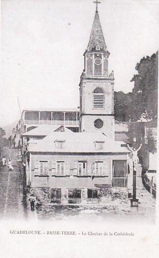 Clocher de la cathédrale Notre-Dame de Guadeloupe anciennement église paroissiale Saint-François