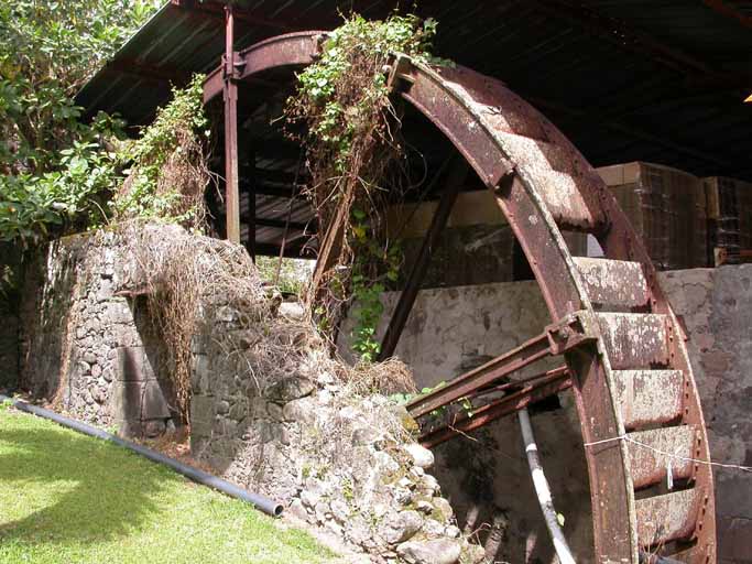 Roue hydraulique. Vue d'ensemble.