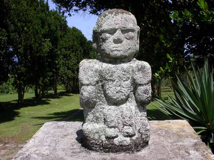 Statue hindou. Vue d'ensemble.