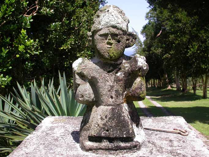 Statue hindou de la maison de maître.