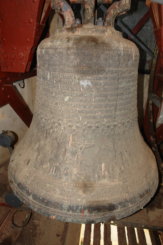 Intérieur, tour-clocher. Cloche « Marie-Josèphe ».