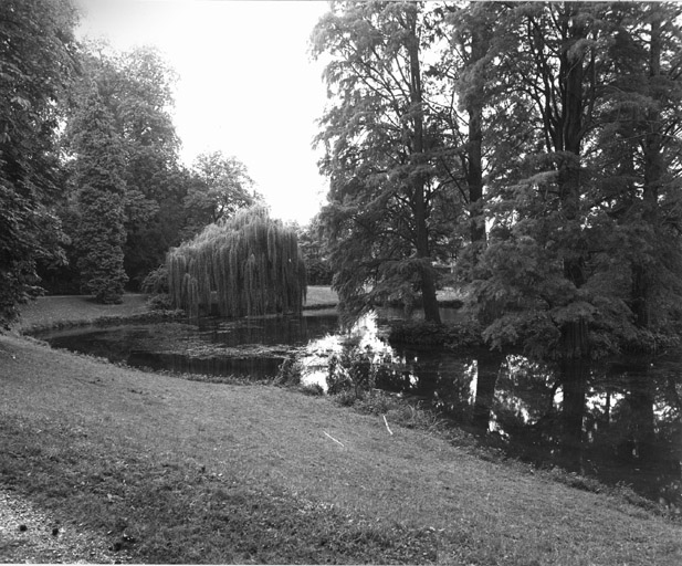 Vue de la pièce d'eau.