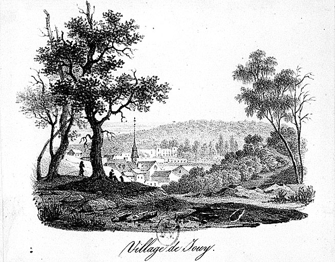 Vue d'ensemble du village de Jouy.