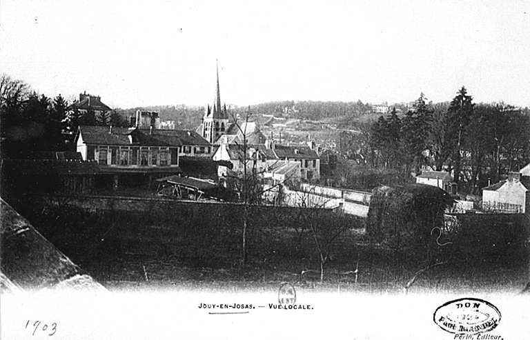 Vue d'ensemble de Jouy-en-Josas en 1903.