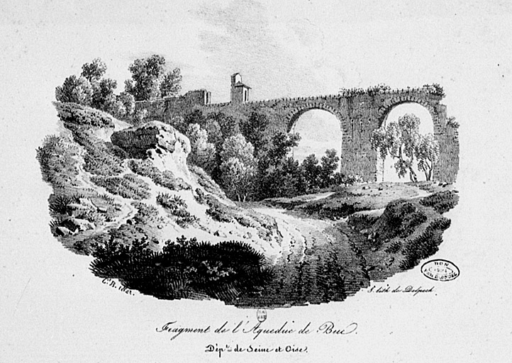 L'aqueduc en 1874.