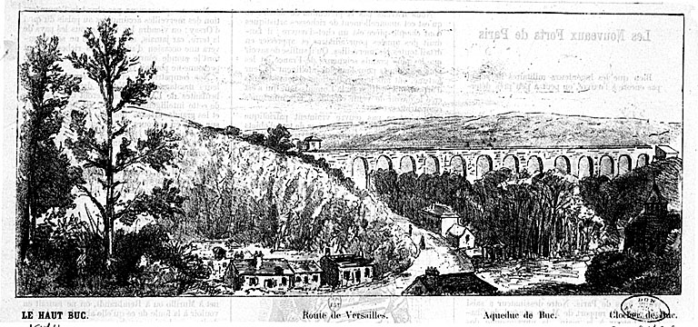 L'aqueduc en 1874.