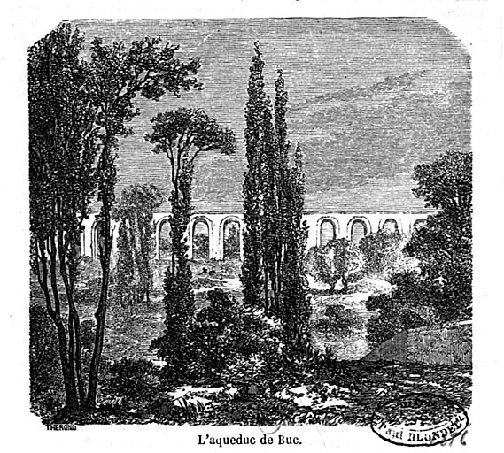 L'aqueduc en 1874.