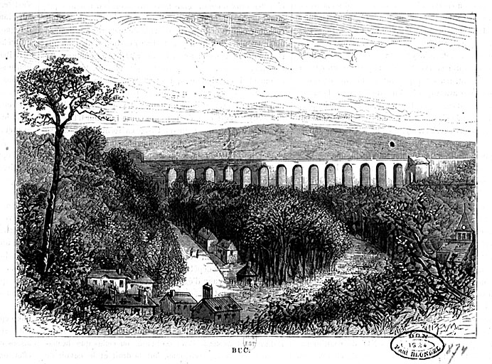 L'aqueduc en 1874.