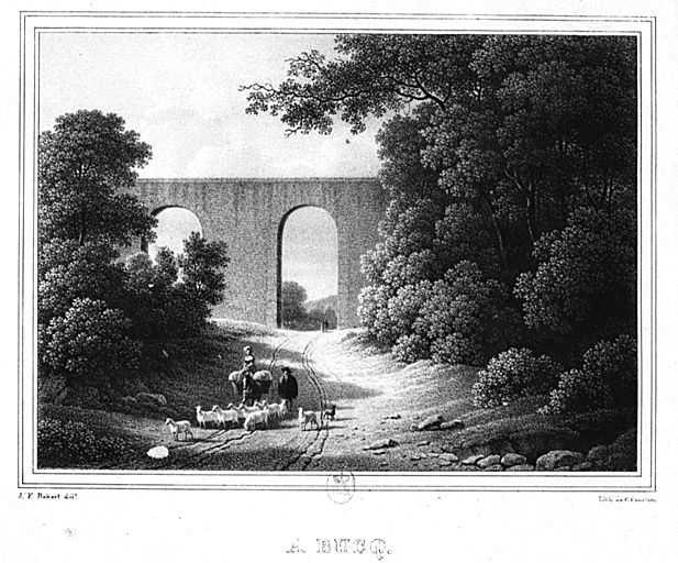 L'aqueduc en 1874.