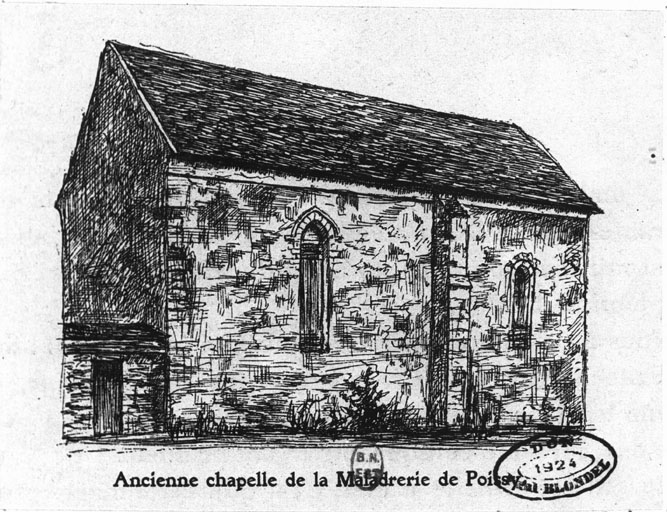 Etat de la chapelle de la maladrerie en 1901.