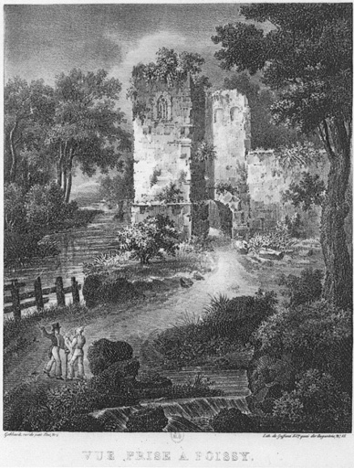 Vue d'une porte, vraisemblablement la porte aux Dames.