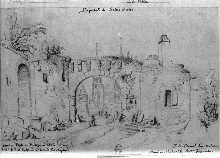 Vue d'une porte.