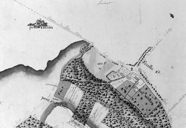 Vue cavalière du Petit-Villetain.