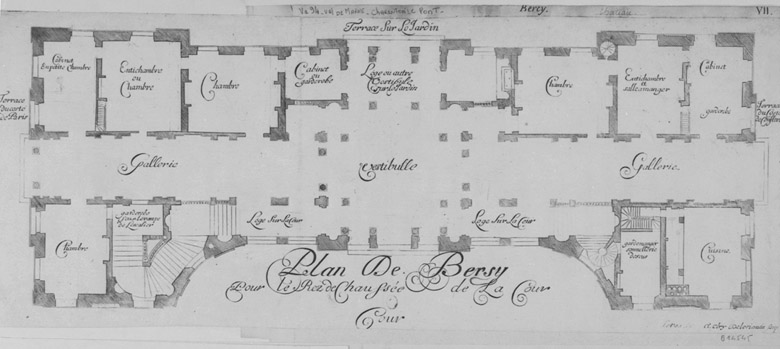 Plan de distribution du rez-de-chaussée.