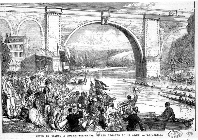 Vue partielle entre la rive droite de la Marne et l'Ile-des-Loups.