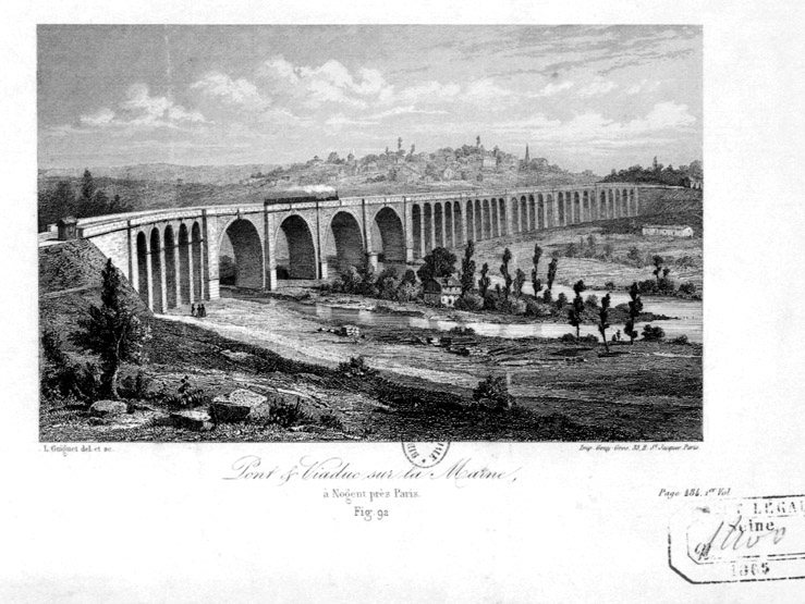 Vue de situation prise de Nogent en direction de Champigny.