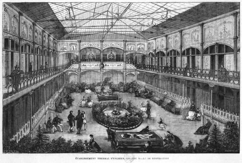 Vue intérieure de la grande salle dite salle de respiration.