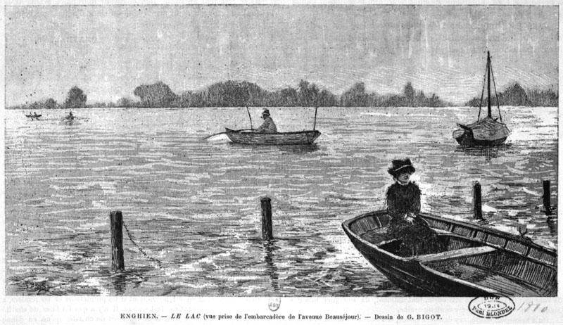 Vue du lac prise depuis l'embarcadère de l'avenue Beauséjour.