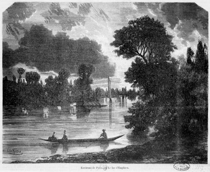 Vue du lac d'Enghien.