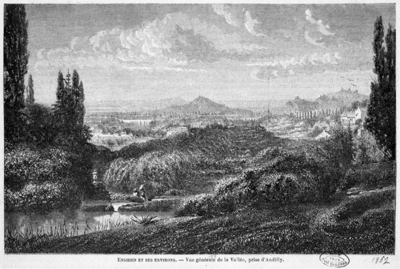 Vue générale de la vallée prise d'Andilly.