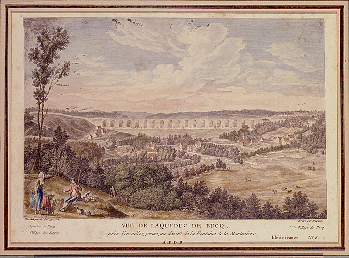 Vue de l'aqueduc de Buc.