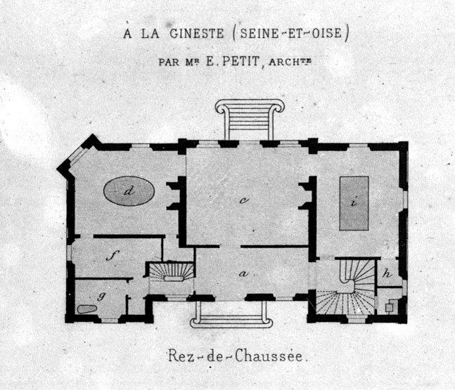 Plan du rez-de-chaussée.