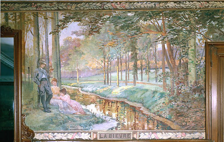 Vue d'ensemble du tableau La Bièvre, peint par Henry Delacroix.