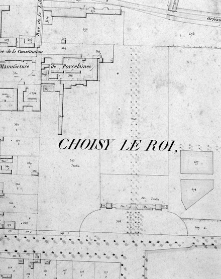 Détail du cadastre de 1881.