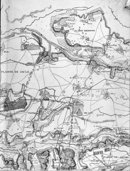 carte des environs de Versailles