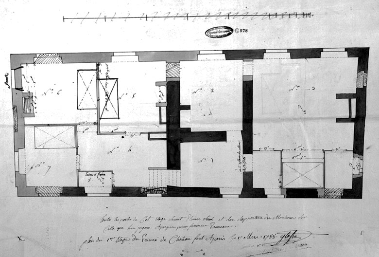 Plan du premier étage.