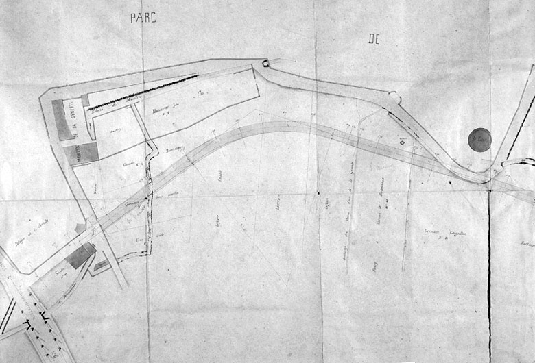 Plan : vue du moulin.