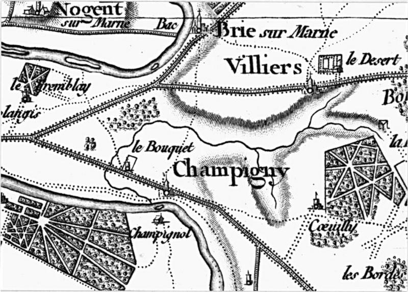 Carte de Cassini, feuille 1.