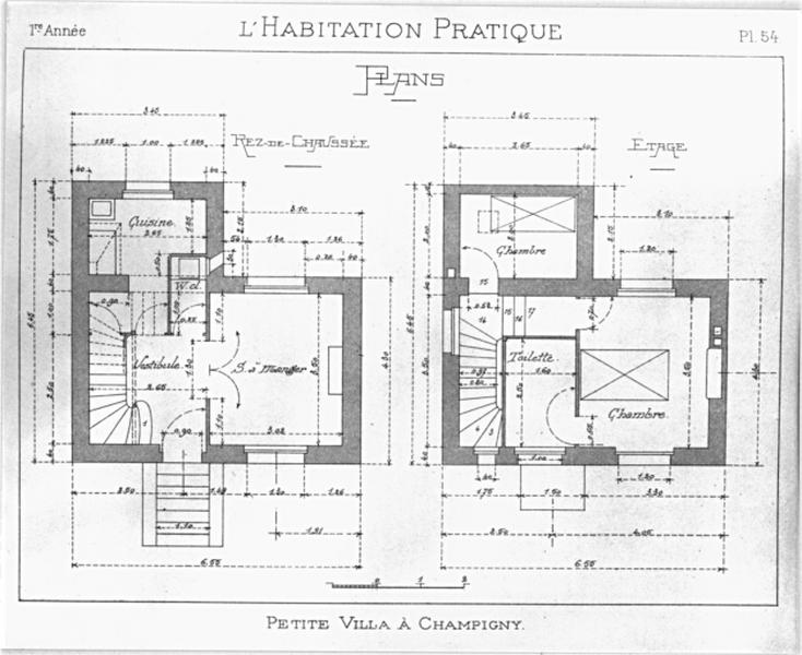 Plan d'une maison non localisée.