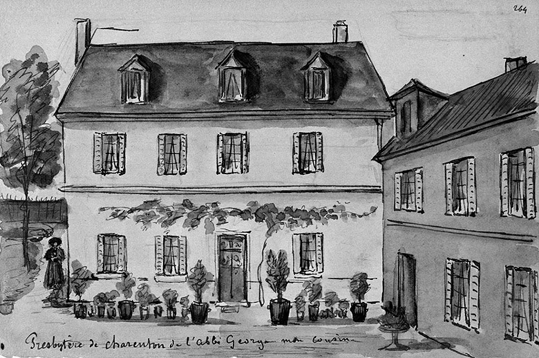 Le presbytère (aujourd'hui démoli).