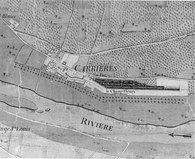 Plan de la forêt de Saint-Germain.