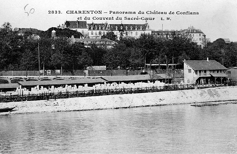 Vue générale prise de la rive gauche de la Seine.