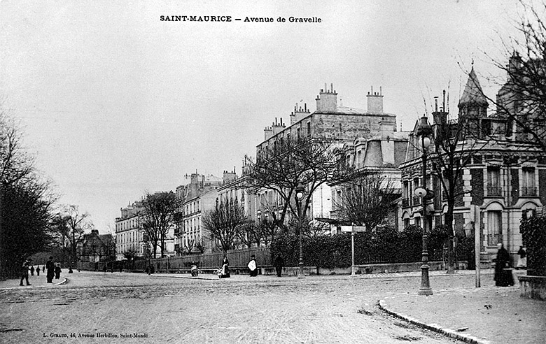 Vue de l'avenue, entre l'avenue du Maréchal-de-Lattre-de-Tassigny et la rue du Val-d'Osne à Saint-Maurice.