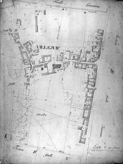 Plan cadastral de Villejuif.