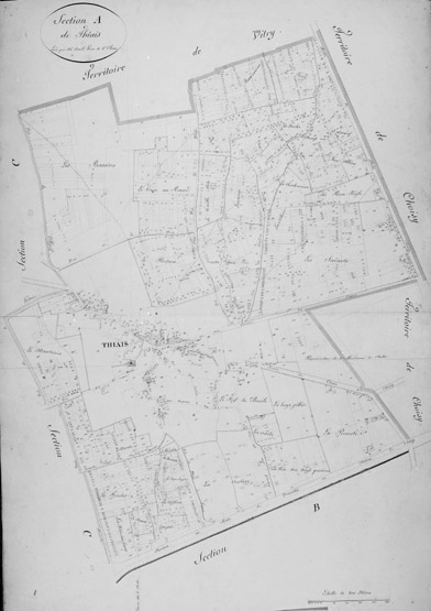 Cadastre, section A, parcelle 1727.