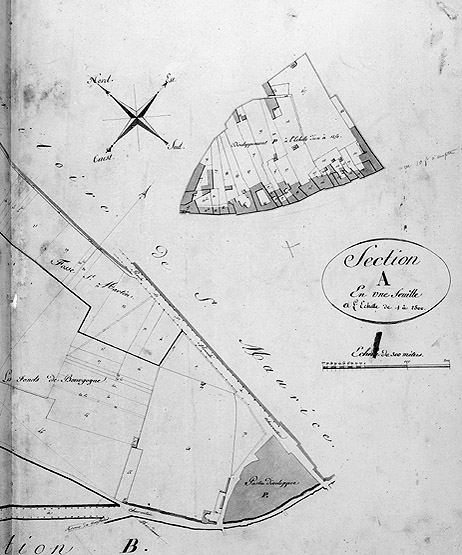 Cadastre, section A.